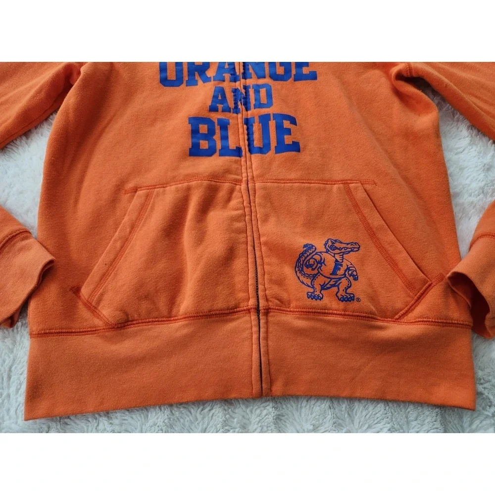 PINK Victoria's Secret Florida Gators Full Zip Hoodie Orange Blue Womens Medium - Picture 4 of 10